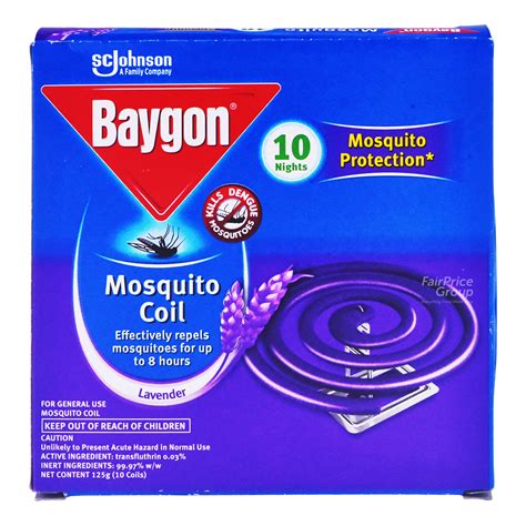 Baygon Mosquito Coil Lavender Ntuc Fairprice