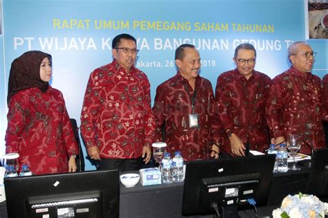 FOTO Wijaya Karya Bangunan Gedung Bagikan Dividen Rp56 57 Miliar