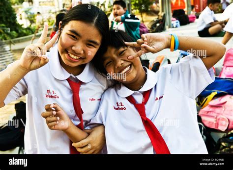 Thailand school uniform hi-res stock photography and images - Alamy