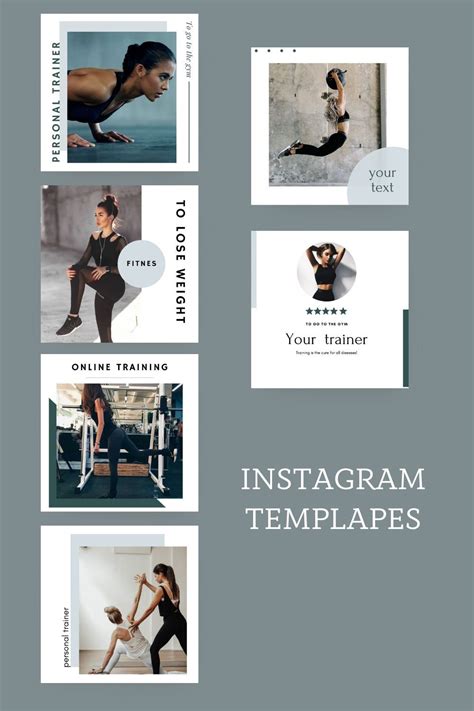 Instagram Templates For Fitness Fitness Instagram Template Bundle Nutrition Instagram Yoga Artofit