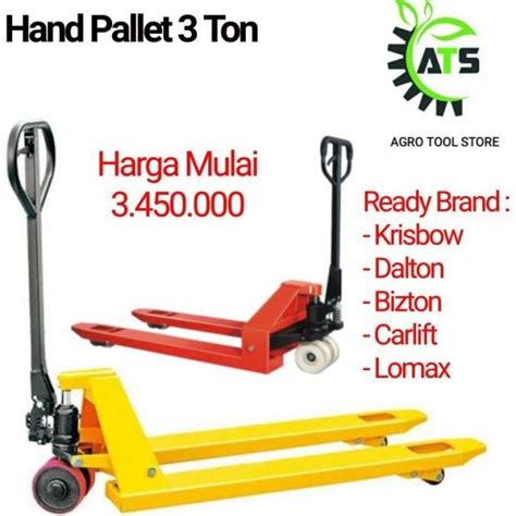 Promo Hand Pallet 3Ton Krisbow Car Lift Dalton 3 Ton Alat Angkut Barang