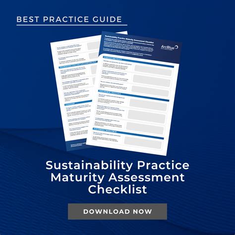 Download Sustainability Practice Maturity Assessment Checklist