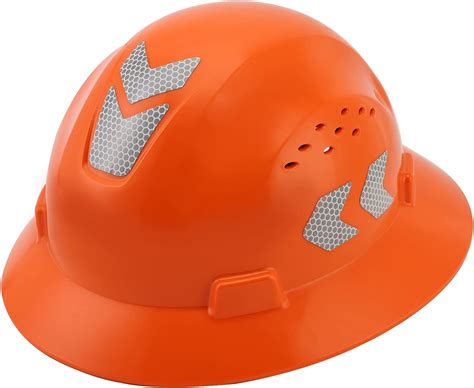 Full Brim Vented Hard Hat Safety Helmet 4 Pt Hard Hats Construction