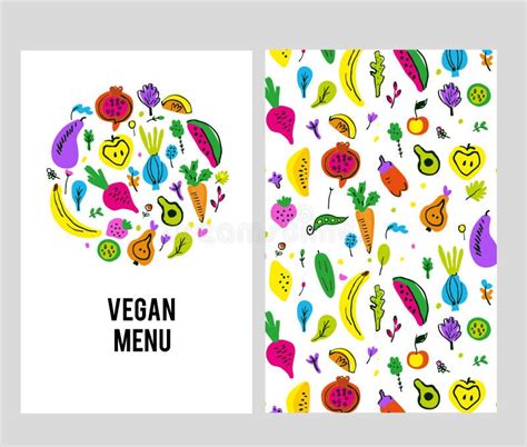 Plantilla Del Men Del Vegano Fijada Con El Logotipo Y El Modelo