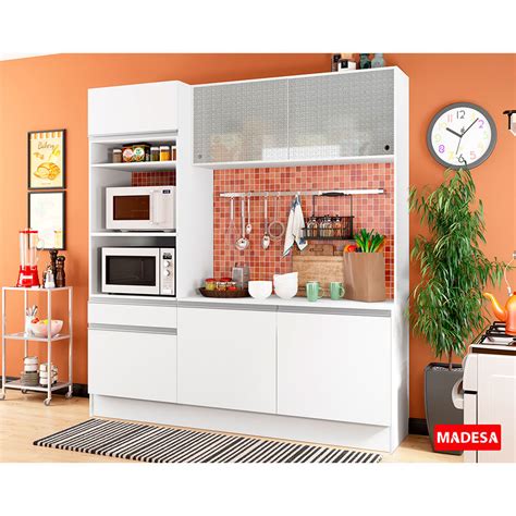 Mueble De Cocina Madesa Esmeralda P58374 5 Puertas 10 Divisiones