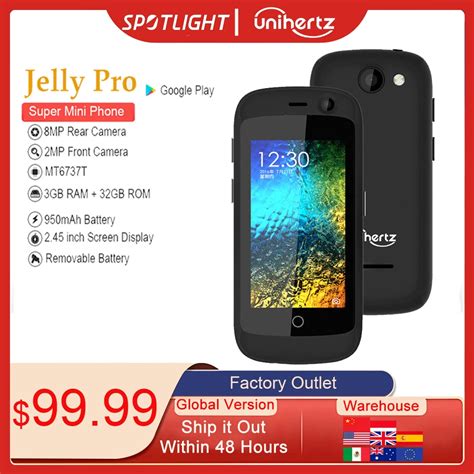 Unihertz Jelly Pro Super Mini 4G Smartphone Quad Core 3GB 32GB Android