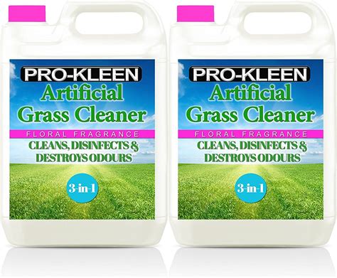 2 X 5 Litres Pro Kleen Artificial Grass Cleaner Floral Fragrance