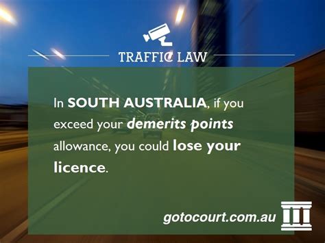 Demerit Points In South Australia Go To Court Lawyers