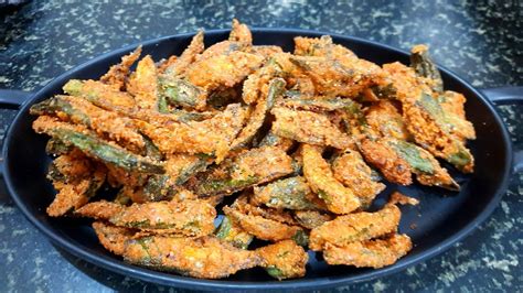 Vendakkai Kurkure Lady S Finger Kurkure In Tamil Crispy Okra Fry