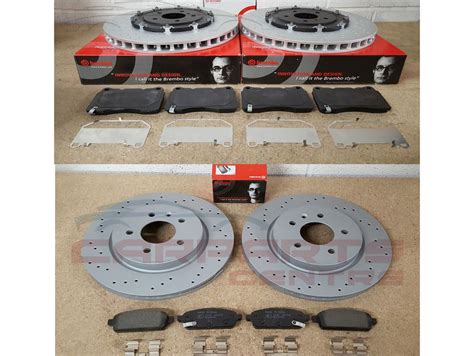 For Vauxhall Astra J Gtc Vxr Front Rear Drilled Brake Disc Discs Brembo Pads Set Ebay