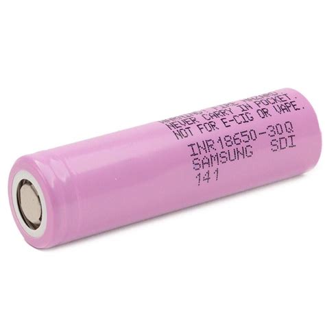 Pile Rechargeable 18650 INR18650 30Q Samsung Li Ion 3 7V 3000mAh 15A