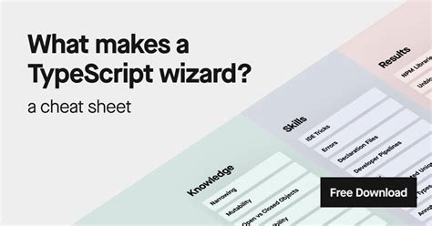 What Makes A Typescript Wizard Cheatsheet Total Typescript