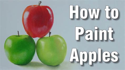 How To Paint Apples In Acrylic Time Lapse Painting Tutorial YouTube