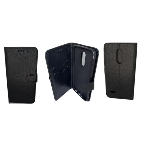 Capa De Couro Capinha Carteira Celular Lg K11 2018 Preto Submarino