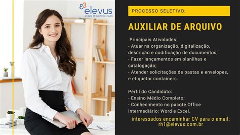 Vaga Para Auxiliar De Arquivo Portal Vagas