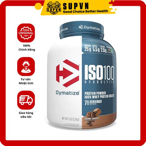 Dymatize Iso 100 5lbs 2 3kg Sữa Tăng Cơ Whey Protein Chất Lượng Cao