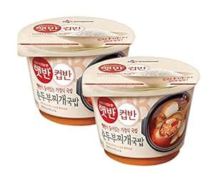 Amazon Korean CJ Hetbahn Cupbahn Microwavable Cooked Rice With