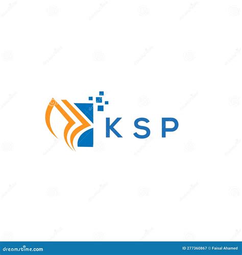 Ksp Credit Repair Accounting Logo Design On White Background Ksp