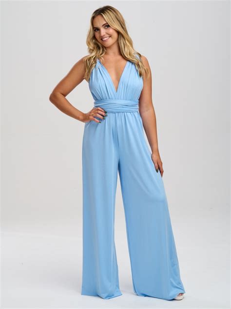 Emily Rose Dusty Blue Multiway Bridesmaid Jumpsuit