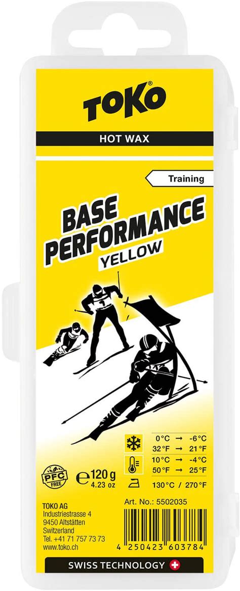 Skluzný vosk Toko Base Performance Hot Wax yellow g C C Ski a Bike Centrum Radotín