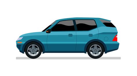 Blue Car Vector Illustration 2544265 Vector Art At Vecteezy