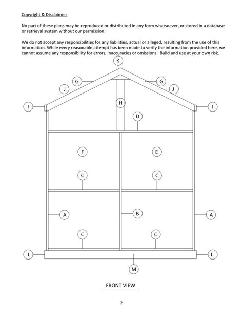 Doll House Plans For American Girl Or 18 Inch Dolls 5 Room Etsy