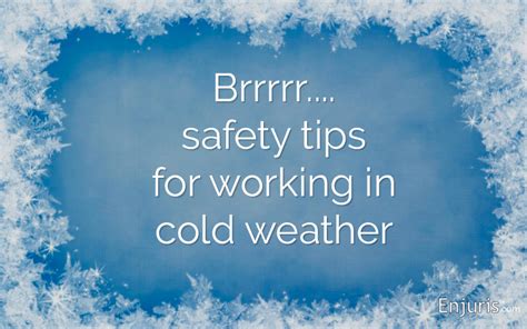 Surviving The Cold: Ways To Prevent Cold Work Injuries