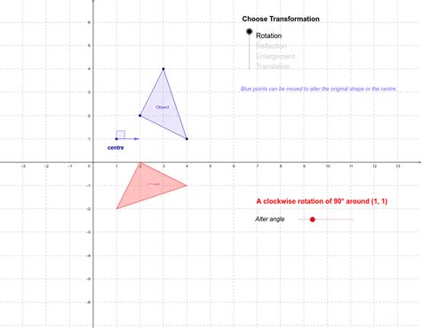 Transformations 2 Rotation Reflection Dilation Aka Enlargement