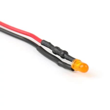 12V LED Diode 3mm Orange Diffuse AMPUL Eu