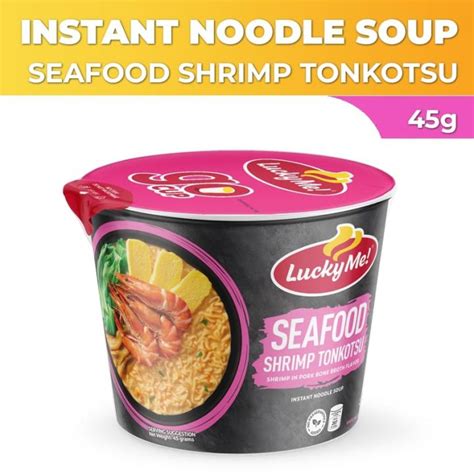 Lucky Me Go Cup Instant Noodles Seafood Shrimp Tonkotsu G Lazada Ph