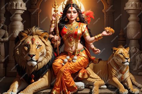 Goddess Maa Durga Happy Navratri Happy Durga Puja Subh Navratri