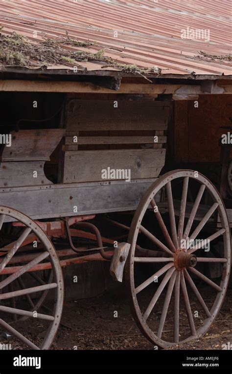 Old Western Wagon Stock Photo Alamy
