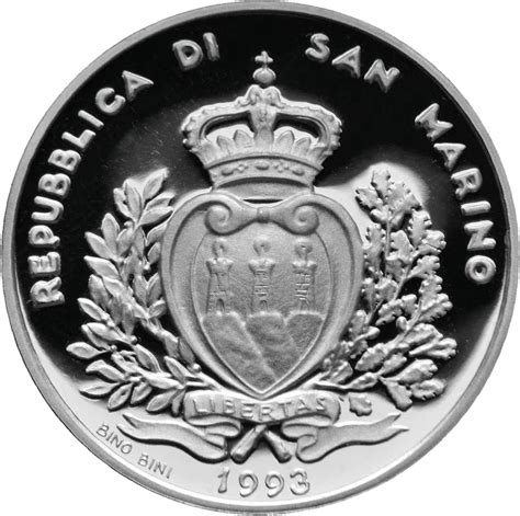 San Marino bis 2001 1 000 Lire 1993 Turmfalke und Mauerläufer aus