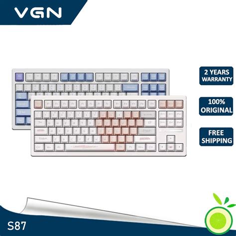 VGN S87 Bluetooth Three Mode Custom Mechanical Keyboard Full Key Hot Swappable Gaming Keyboard