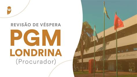 Revisão de Véspera PGM Londrina Procurador YouTube