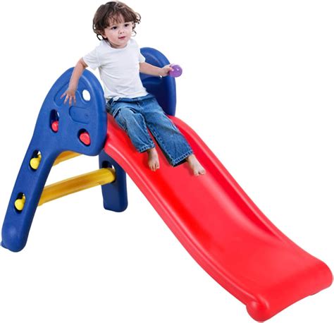 Costway Folding First Slide For Kids Toddlers Children Foldable