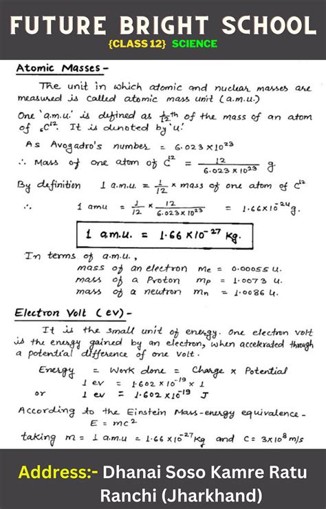 Solution Class Th Nuclei Physics Notes Studypool