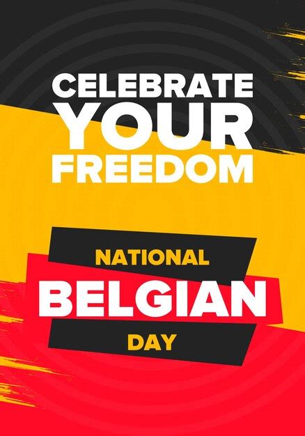 Premium Vector | Belgian national day belgium independence day belgian flag patriotic design ...