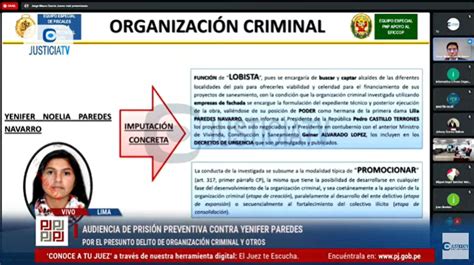 Yenifer Paredes Suspenden Hasta Este Miércoles Audiencia De Pedido De 36 Meses De Prisión