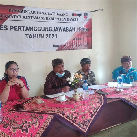 Musdes Pertanggungjawaban Apbdes Desa Batukaang