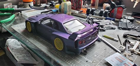 3D Print WIDEBODY KIT FOR SKYLINE R34 TAMIYA 1 24 MODELKITCults