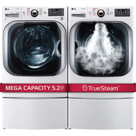 Best Buy Lg 9 0 Cu Ft 14 Cycle Gas Dryer With Steam White Dlgx8101w