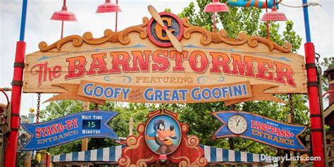 8 Facts And Secrets About The Barnstormer Featuring The Great Goofini