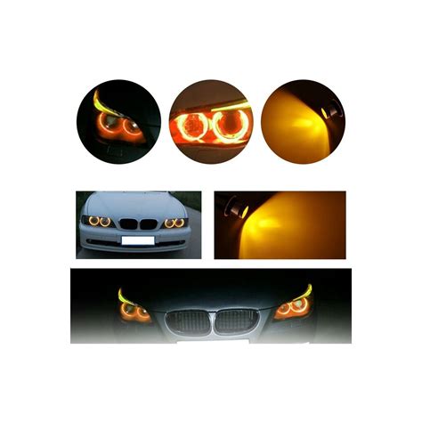 Gorgeous 8000 K Amber LED Angel Eye Marker Halo Ampuller Lambalar Bmw