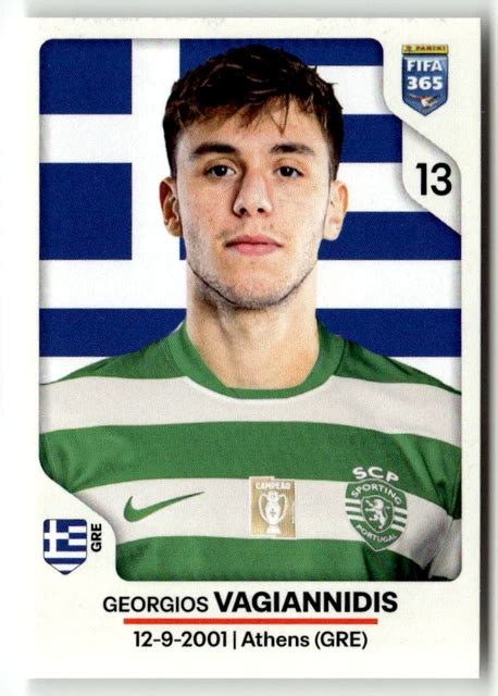 PANINI FIFA 365 2026 Sticker No. 409 Georgios Vagiannidis Sporting