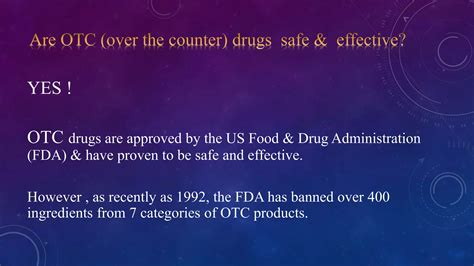 Otc Drugs Over The Counter Ppt