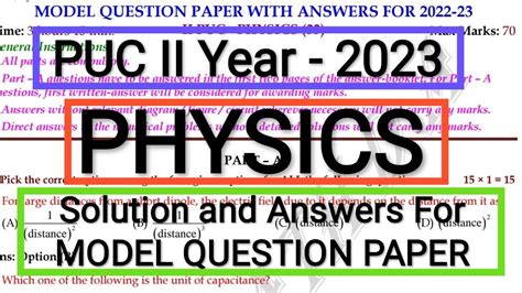 Mqp Physics Detailed Solutions Youtube