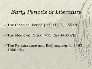 PPT - The Eight Periods of American Literature PowerPoint Presentation - ID:5511413