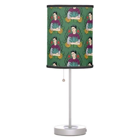 Frida Kahlo Mi Mexico Lindo Pattern Table Lamp Zazzle