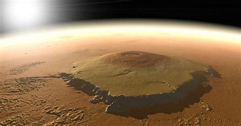 Martian Volcano Olympus Mons Is Largest In Solar System